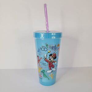 Disney Box Lunch 100 Years Music Sketch Plastic Cup Tumbler Color Changing 24oz